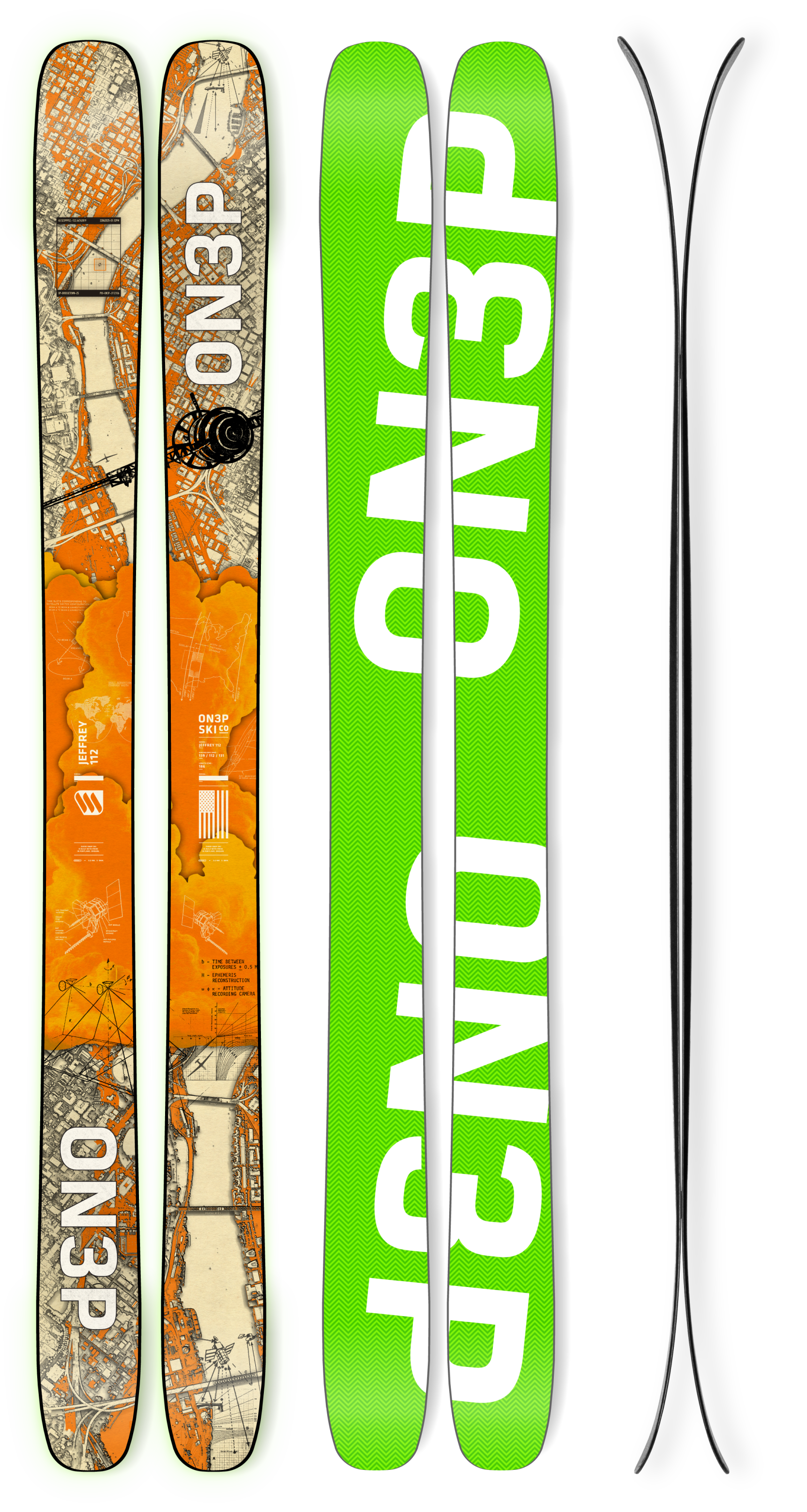 2026 ON3P - JEFFREY 112 - All Mountain Freestyle Skis – ON3P Skis