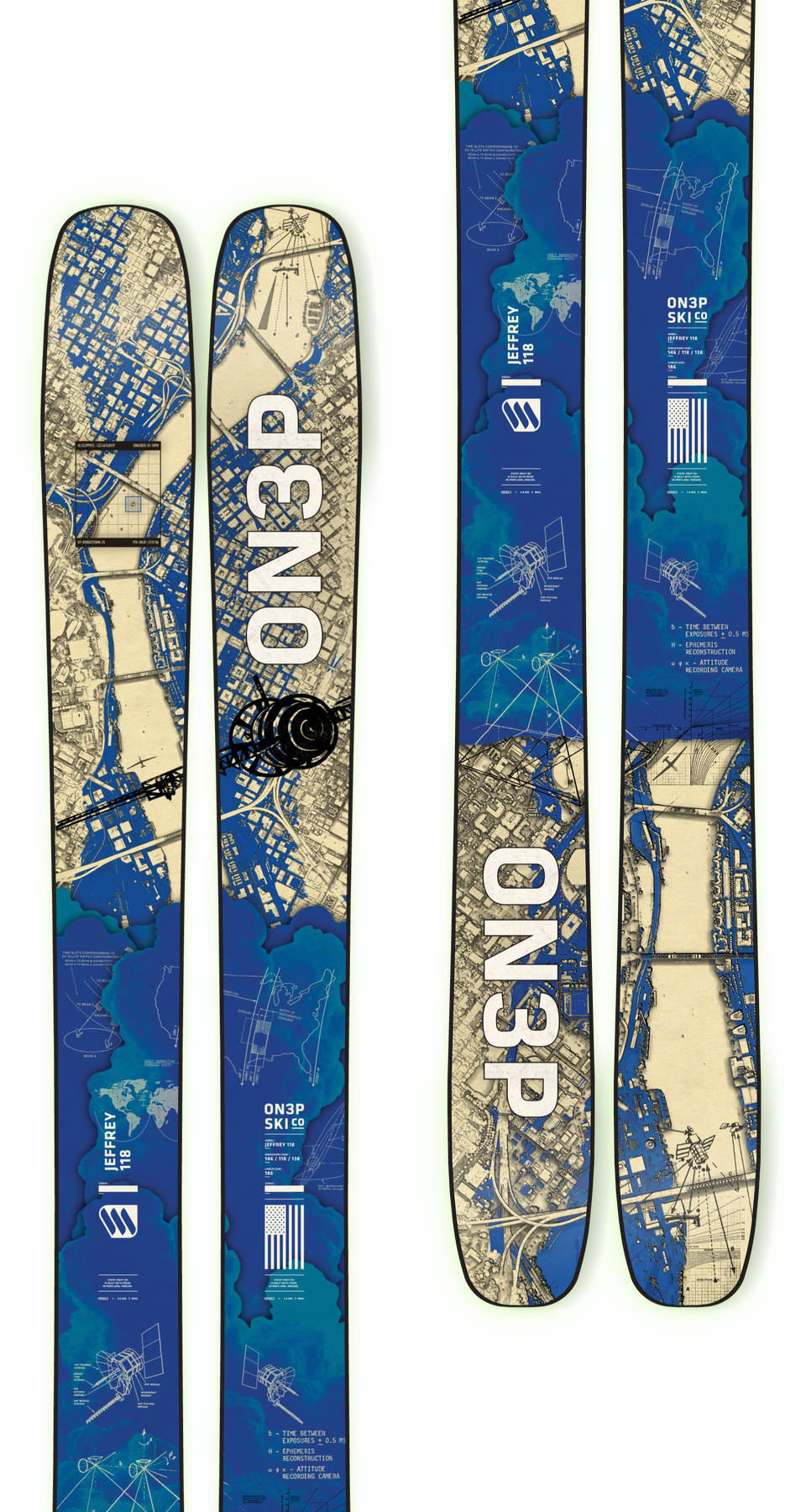 スキー ON3P Jeffrey 186 2026 ON3P - JEFFREY 118 - All Mountain Freestyle Skis – ON3P Skis