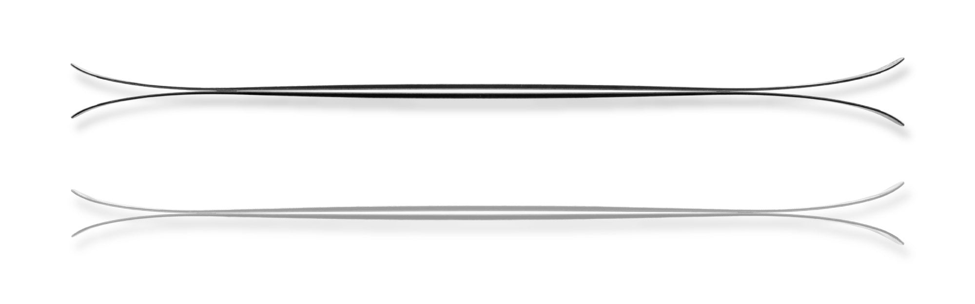 Side profile of an all mountain twin with Signature Rocker